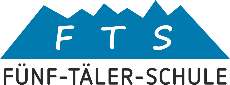 CT Emailletasse - weiß - 5-Täler-Schule - Logo bunt