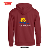 BASIC Hoody - Unisex - bordeaux - Druck beidseitig - Steinmühle Marburg