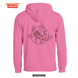 BASIC Hoody - Kinder - bright cerise - Druck beidseitig -  Max-und-Justine-Elsner-Schule