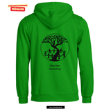 BASIC Hoody - Kinder - apple green - Druck beidseitig - Rotbuchenschule München
