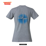 Clique BASIC T- Damen - Melange - beidseitig bedruckt - V3 - St. Bonaventura Dillingen Gymnasium