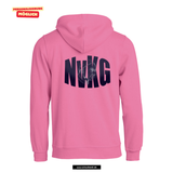 BASIC Hoody - Kinder - bright cerise - Druck beidseitig - Nikolaus-von-Kues Gymnasium
