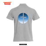 Clique BASIC Polo - Herren - melange - Druck beidseitig - V4 - BONA - St. Bonaventura FOS