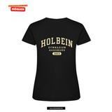 Clique BASIC Polo - Damen - schwarz - Druck beidseitig - Holbein Gymnasium Augsburg