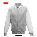 AWDis Varsity Jacket - Uni - weiß / grau - Steinmühle Marburg