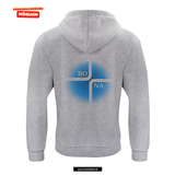 BASIC Hoody - Kinder - melange - Druck beidseitig - V3 - St. Bonaventura Dillingen Gymnasium