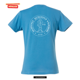 Clique BASIC T - Damen - turquoise - beidseitig bedruckt - Oldenburg Grundschule Dietrichsfeld