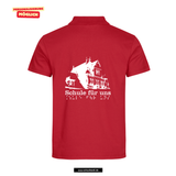 Clique BASIC Polo - Herren - rot - beidseitig bedruckt - Königs Wusterhausen Marie-und Hermann-Schmidt Schule