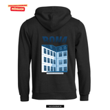 BASIC Hoody - Unisex - schwarz - Druck beidseitig - V1 - St. Bonaventura Dillingen Gymnasium