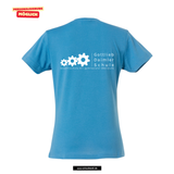 Clique BASIC T - Damen - turquoise- beidseitig bedruckt - Gottlieb-Daimler-Schule Ludwigsfelde