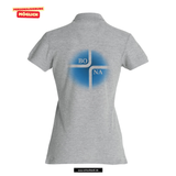 Clique BASIC Polo - Damen - melange - Druck beidseitig - V3 - St. Bonaventura Dillingen Gymnasium