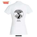 Clique BASIC Polo - Damen - weiß - Druck beidseitig - Rotbuchenschule München
