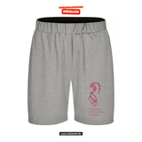 Clique BASIC Active Short - Unisex - grau meliert - Gymnasium bei St. Stephan - Logo rot