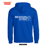 BASIC Hoody - Kinder - royal blau - Druck beidseitig - Beethovenschule Offenbach