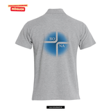 Clique BASIC Polo - Herren - melange - Druck beidseitig - V3 - St. Bonaventura Dillingen Gymnasium