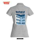 Clique BASIC Polo - Damen - melange - Druck beidseitig - V1 - St. Bonaventura Dillingen Gymnasium