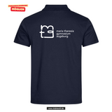Clique BASIC Polo - Herren - dark navy - Druck beidseitig - Maria Theresia Gymnasium Augsburg