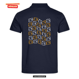 Clique BASIC Polo - Herren - dark navy - Druck beidseitig - back print - Maria Theresia Gymnasium Augsburg