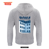 BASIC Hoody - Kinder - melange - Druck beidseitig - V1 - St. Bonaventura Dillingen Gymnasium