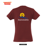 Clique BASIC T - Damen - bordeaux - beidseitig bedruckt - Steinmühle Marburg