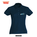 Clique BASIC Polo - Damen - dark navy - Druck beidseitig - Gottlieb-Daimler-Schule Ludwigsfelde