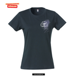 Clique BASIC T - Damen - dark navy - beidseitig bedruckt - Michelstadt Gymnasium