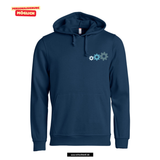 BASIC Hoody - Kinder - navy - Druck beidseitig - Gottlieb-Daimler-Schule Ludwigsfelde