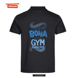 Clique BASIC Polo - Herren - schwarz - Druck beidseitig - V2 - St. Bonaventura Dillingen Gymnasium