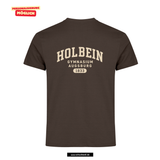 Clique Basic - T - Herren - braun - beidseitig bedruckt - Holbein Gymnasium Augsburg