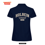 Clique BASIC Polo - Damen - dark navy - Druck beidseitig - Holbein Gymnasium Augsburg