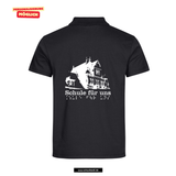 Clique BASIC Polo - Herren - schwarz - beidseitig bedruckt - Königs Wusterhausen Marie-und Hermann-Schmidt Schule