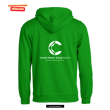 BASIC Hoody - Kinder - apple green - Druck beidseitig - Aspach Conrad-Weiser-Schule