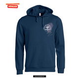 BASIC Hoody - Kinder - dark navy - Druck beidseitig - Michelstadt Gymnasium