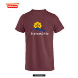 Clique Basic - T - Herren - bordeaux - beidseitig bedruckt - Steinmühle Marburg