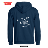 BASIC Hoody - Kinder - dark navy - Druck beidseitig - Büchen Friedegart Belusa GS