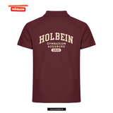 Clique BASIC Polo - Herren - burgundy - beidseitig bedruckt - Holbein Gymnasium Augsburg