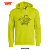 BASIC Hoody - Unisex - signal grün - Echterdingen Zeppelinschule