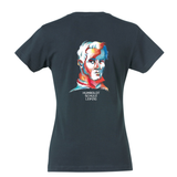 Clique BASIC T- Damen - dark navy - Illustration - Humboldtschule Leipzig