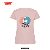 Clique BASIC T - Damen - candy pink - beidseitig bedruckt - Ernst-Abbe-Gymnasium Jena
