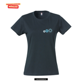 Clique BASIC T - Damen - dark navy - beidseitig bedruckt - Gottlieb-Daimler-Schule Ludwigsfelde