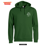 BASIC Hoody - Unisex - bottle grün - Druck beidseitig - Beethovenschule Offenbach