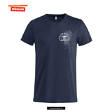 Clique Basic - T - Herren - dark navy - beidseitig bedruckt - Michelstadt Gymnasium