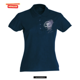 Clique BASIC Polo - Damen - dark navy - Druck beidseitig - Michelstadt Gymnasium