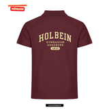 Clique BASIC Polo - Herren - burgundy - beidseitig bedruckt - Holbein Gymnasium Augsburg