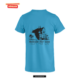 Clique Basic - T - Herren - turquoise - beidseitig bedruckt - Königs Wusterhausen Marie-und Hermann-Schmidt Schule