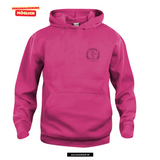 BASIC Hoody - Kinder - bright cerise - Druck beidseitig - Oldenburg Grundschule Dietrichsfeld