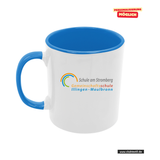 CT Tasse - blau - Schule am Stromberg - Schriftzug