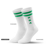 CT Tennissocken - grün/weiß/grün - Realschule Affing