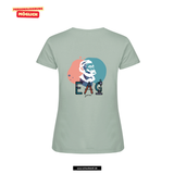 Clique BASIC T - Damen - sage green - beidseitig bedruckt - Ernst-Abbe-Gymnasium Jena
