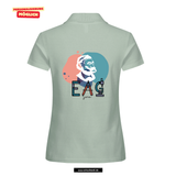 Clique BASIC Polo - Damen - sage green - Druck beidseitig - Ernst-Abbe-Gymnasium Jena